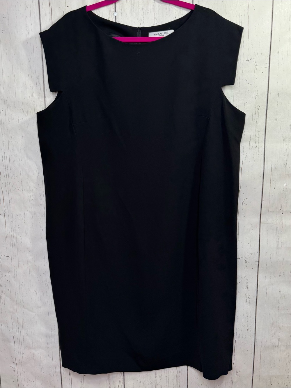 MM.Lafleur Black Shift Dress Size 3X Career Office Minimalist Quiet Luxury